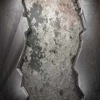 metal on wall made in 3D