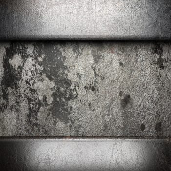 metal on wall made in 3D