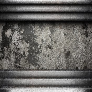 metal on wall made in 3D