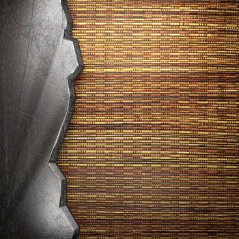 metal on wall made in 3d