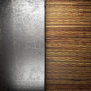 metal on wall made in 3d
