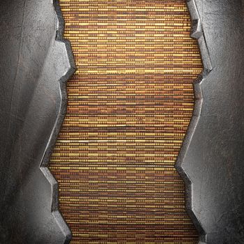 metal on wall made in 3d