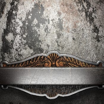 metal on wall made in 3D