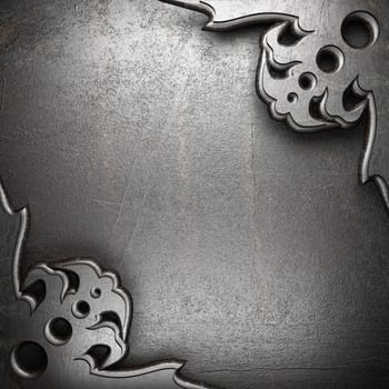 metal on wall made in 3D