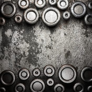 metal on wall made in 3D