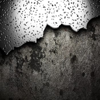metal on the wall