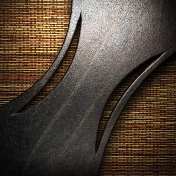 metal on wall made in 3D