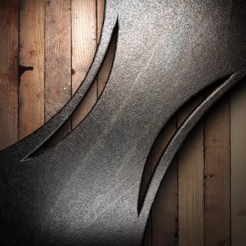 metal on wall made in 3D