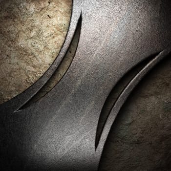 metal on wall made in 3D