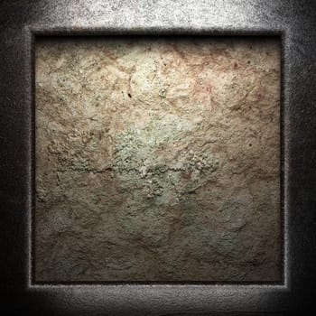 metal on wall made in 3D