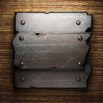 metal on wall made in 3D