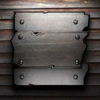 metal on wall made in 3D