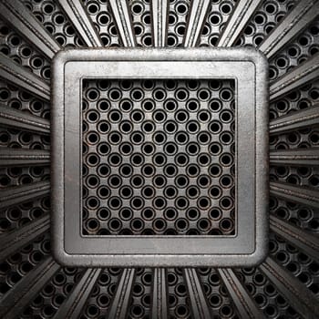 metal on wall made in 3D