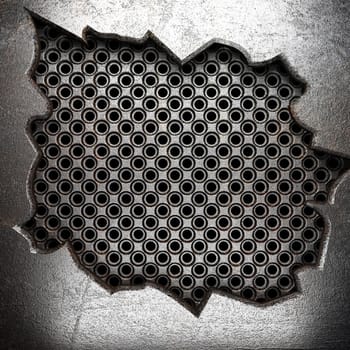 metal on wall made in 3D