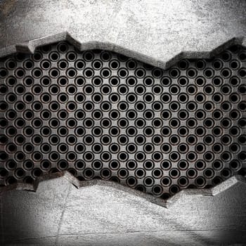 metal on wall made in 3D