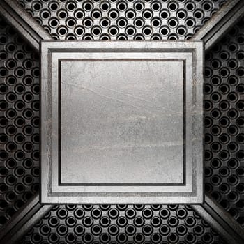 metal on wall made in 3D