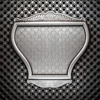metal on wall made in 3D