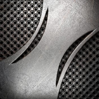 metal on wall made in 3D