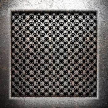 metal on wall made in 3D