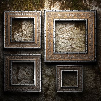 Antique ornament frame made in 3d