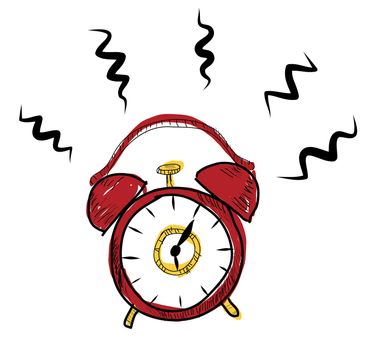 drawing Classic alarm clock