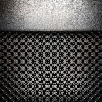 metal on wall made in 3d