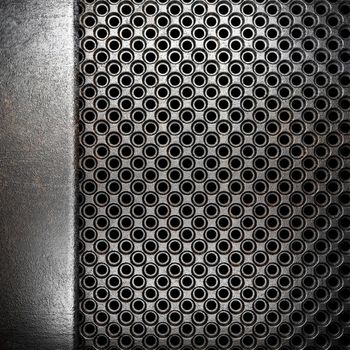 metal on wall made in 3d