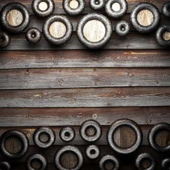 metal on wall made in 3d