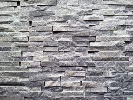 Black stone wall