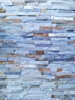 Blue stone wall