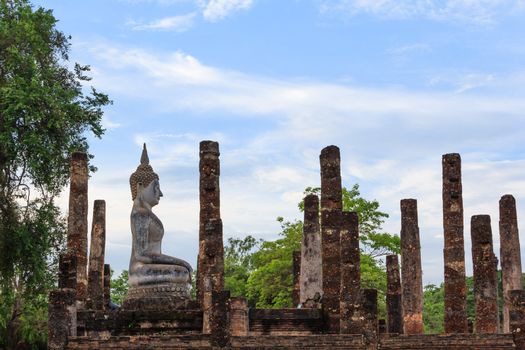 Sukhothai historical park, the old town of Thailand in 800 year ago