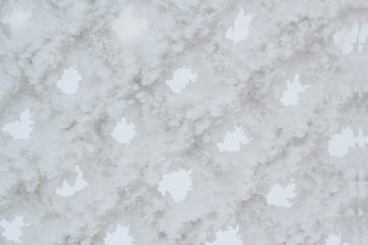 snowy fence for background or backdrop use