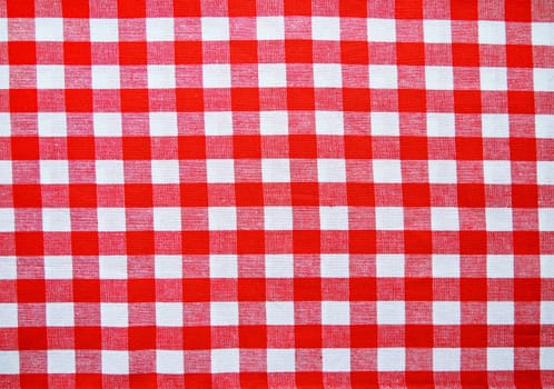 Red picnic cloth 