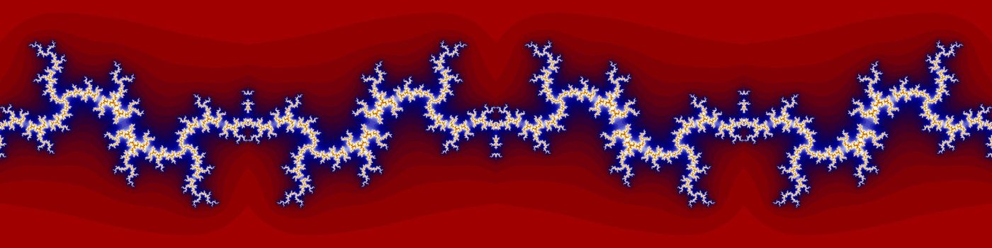Electrical ornament. Digital generated graphic fractal.
