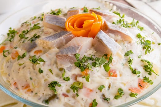 vegetables -  herring salad