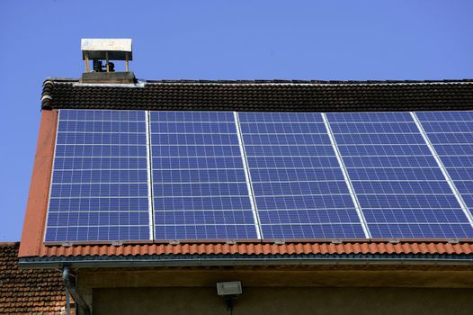 solar roof of a French viticultural cooperative in the vicinity of Anduze