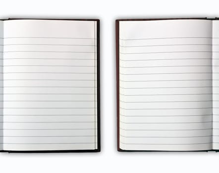 Blank NoteBook open