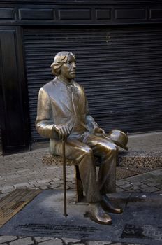 a statue of Wilde brothers in Gallway