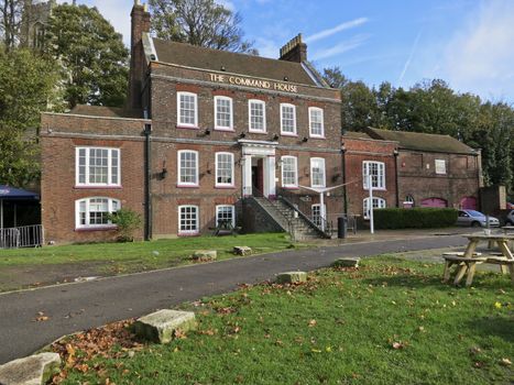 The Command House public house on the river Medway in Chatham