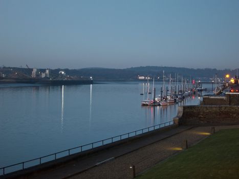 River Medway from Gun Wharf at dusk