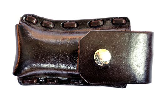 the leather bag for pocket knife