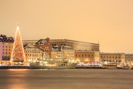 Stockholm Skyline Cityscape at Night