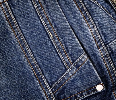 Blue  denim jeans texture. Background. Close up