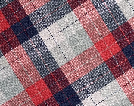 Fabric plaid texture. Cloth background