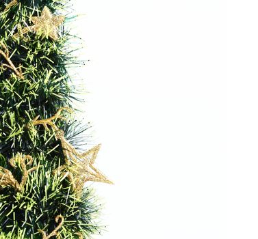 Christmas tree background with copy space