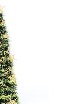 Christmas tree background with copy space