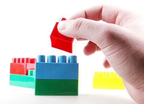 Plastic building blocks