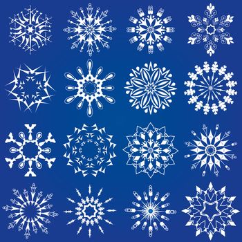 snowflakes set