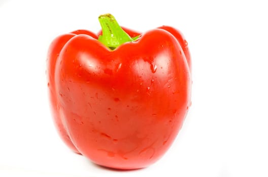 Red pepper isolated on the white  background