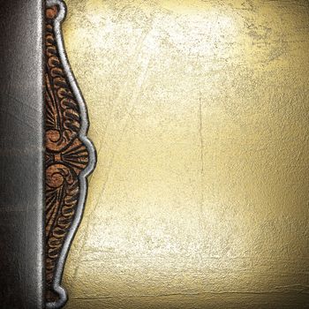 metal on gold made in 3D